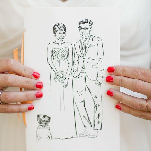 Custom wedding illustration