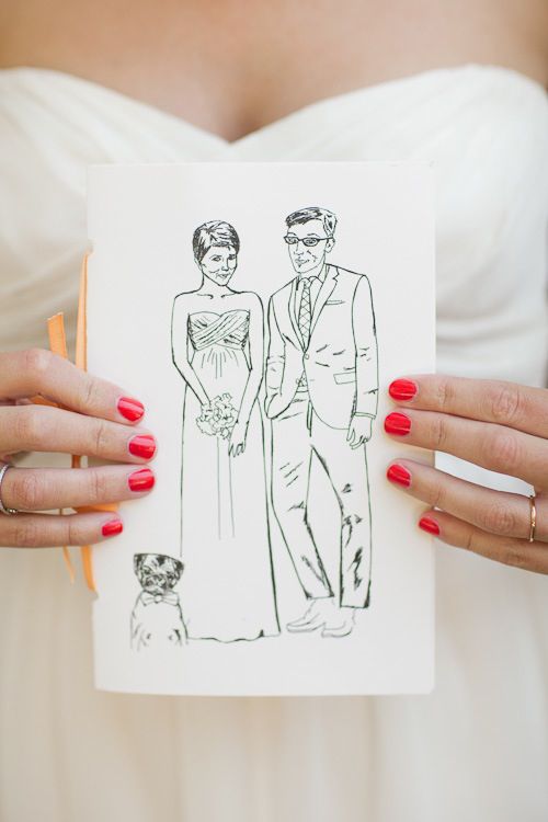 Custom wedding illustration