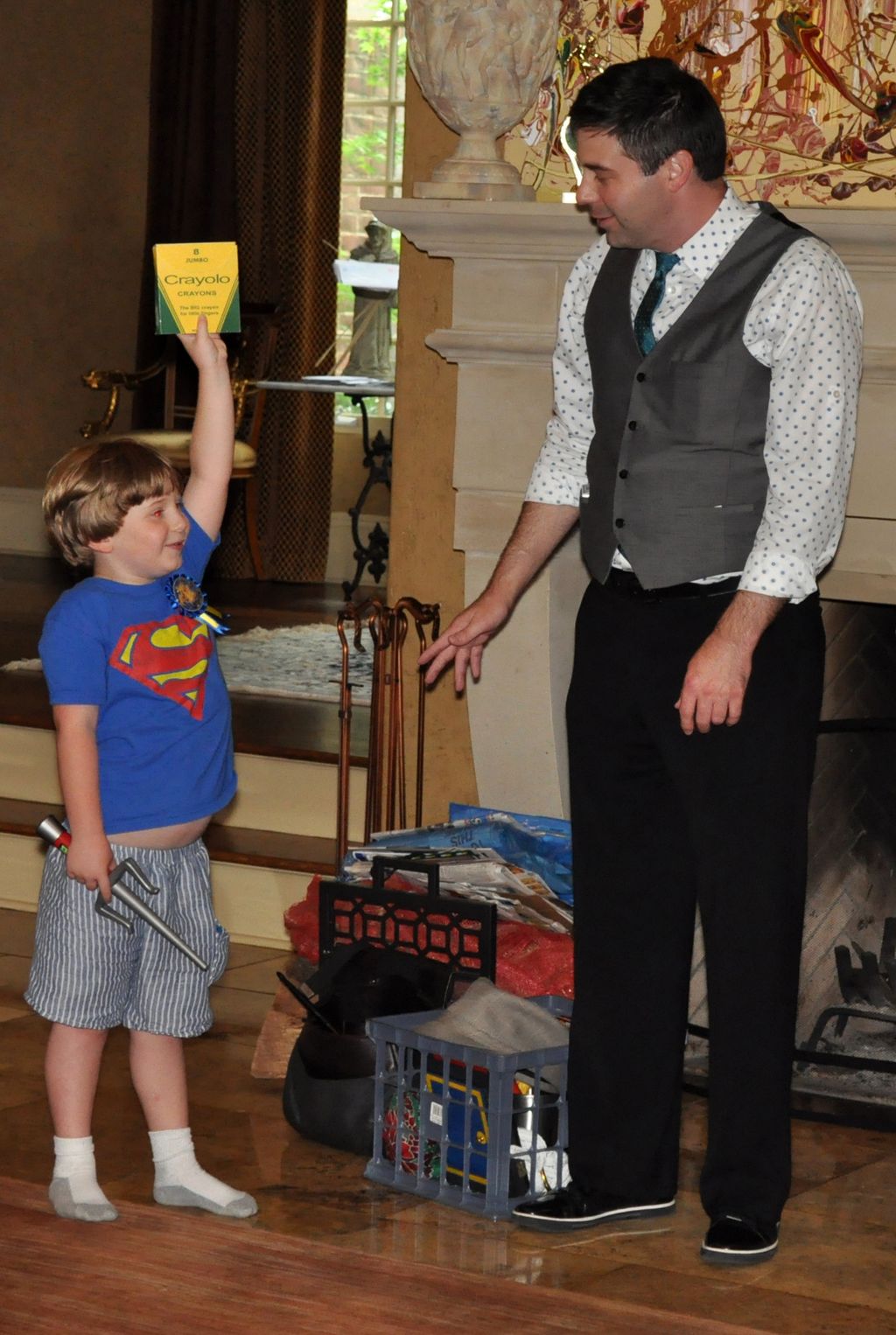 Children say the magic word and cause the magic to