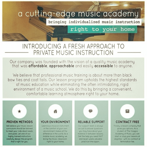 A fresh approach to private music education.