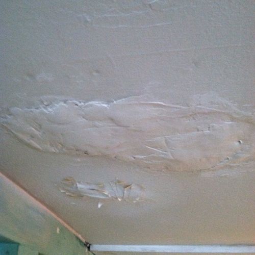 Ceiling Patch before