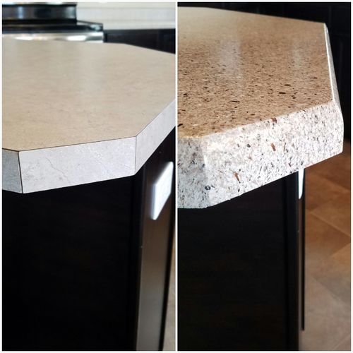 Turn worn or dated laminate countertops into beaut
