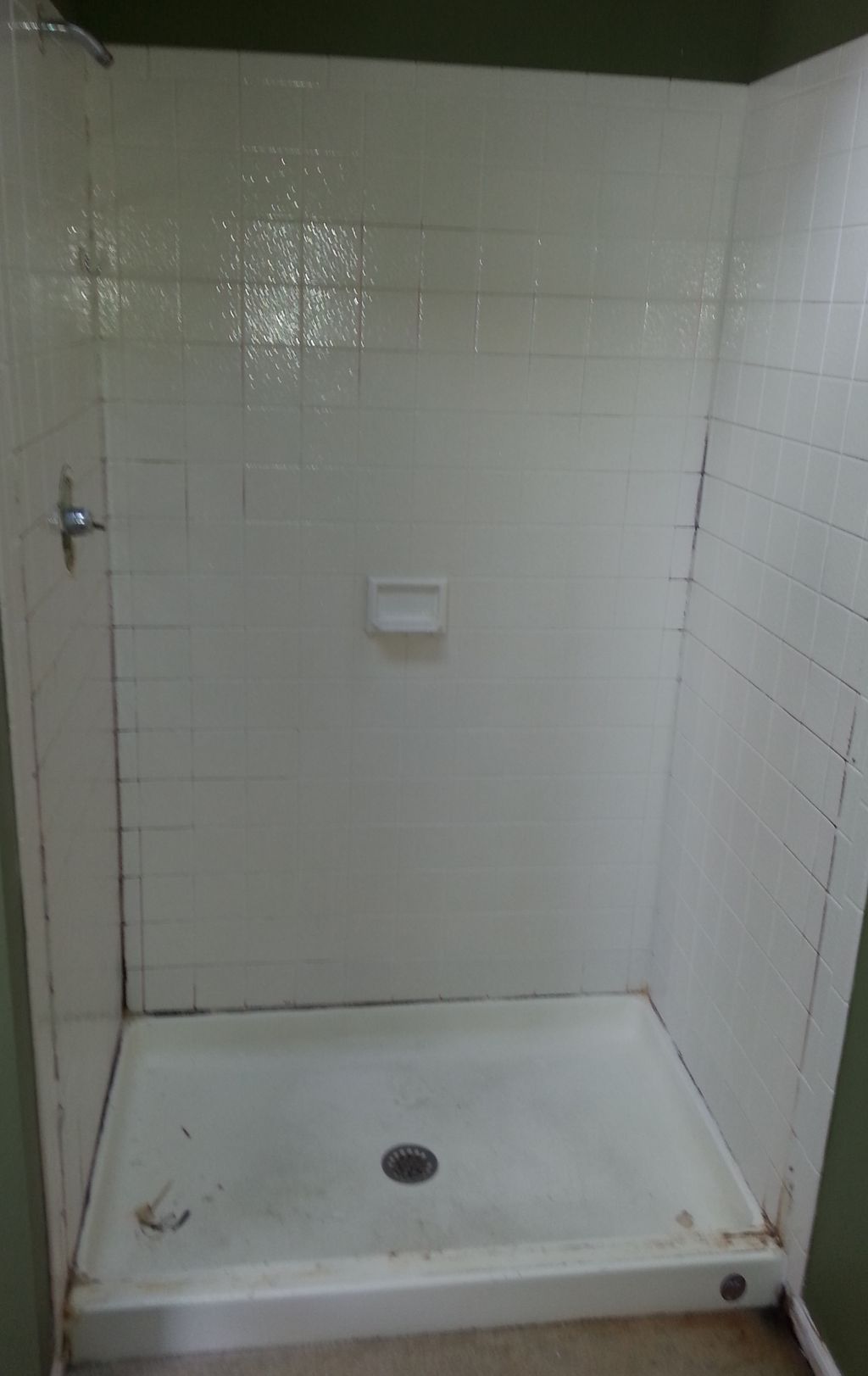 Garden tub - shower section remodel - before