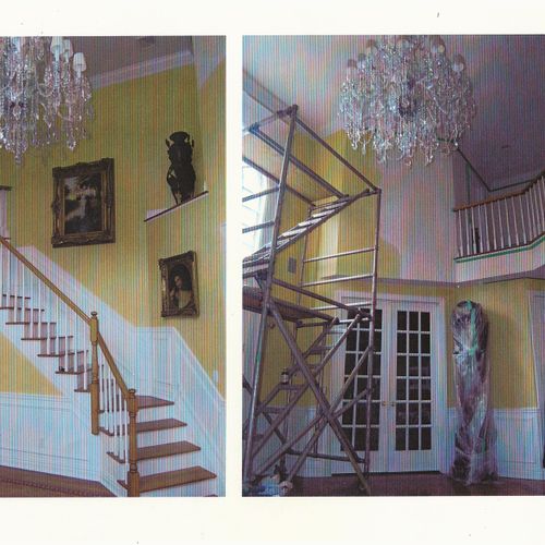 Painting Foyers and high ceilings