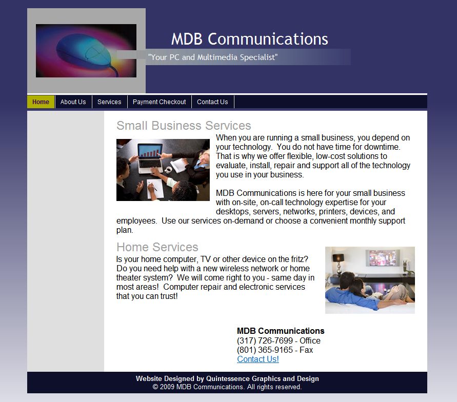 MDB Communications Matching Website