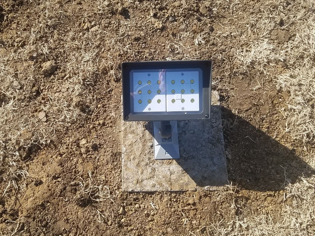 Spotlight put in for flagpole