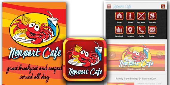 Newport Cafe Restaurant Menu App.