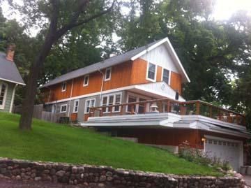 New exterior polyurethane stain finish on cedar si