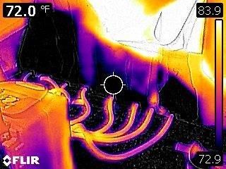 Using thermal imagery to track the drying process