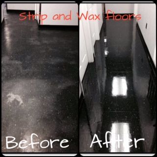 Strip and Wax services; floor refinishing