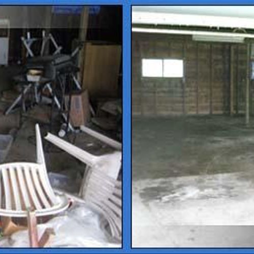 Garage cleanout.. Before and after