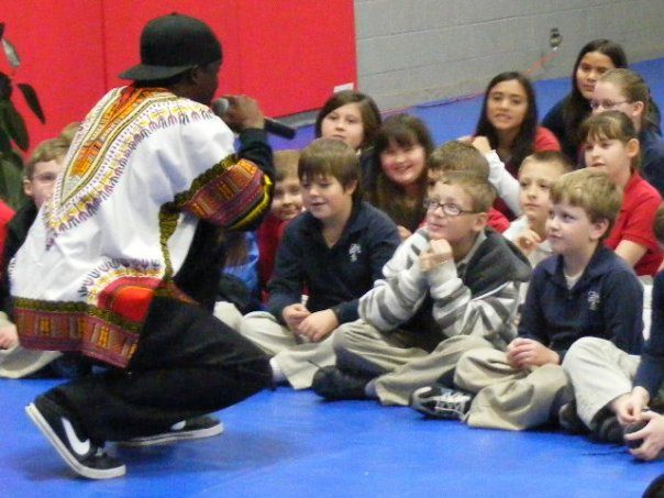 Sharing the gift of music with children. Rap/hip h