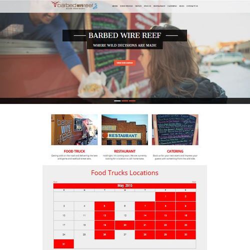 Website redesign for a restaurant and food truck