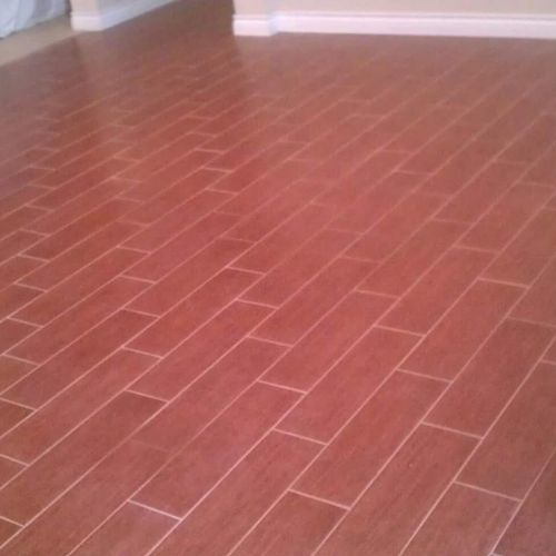 Wood tile floors