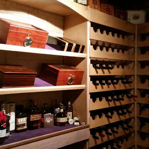 WINE CELLAR PROJECT
 (Updated picture of shelving 