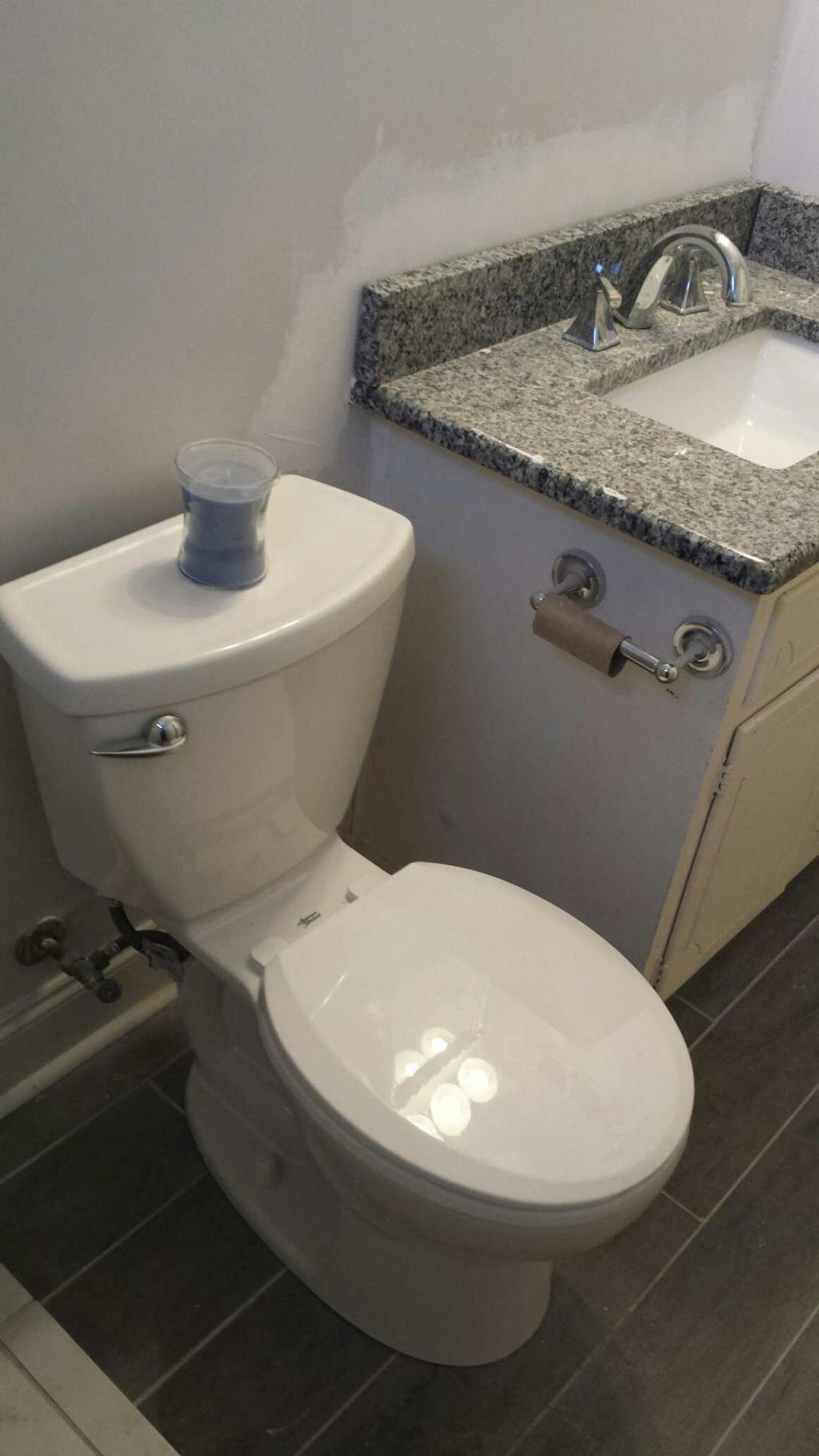 Install all new plumbing, fixtures, toilets