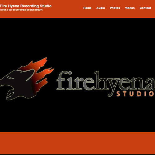 firehyena.com Recording Studio WordPress Website