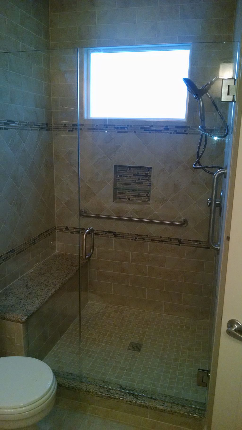 was a tub converted to shower
