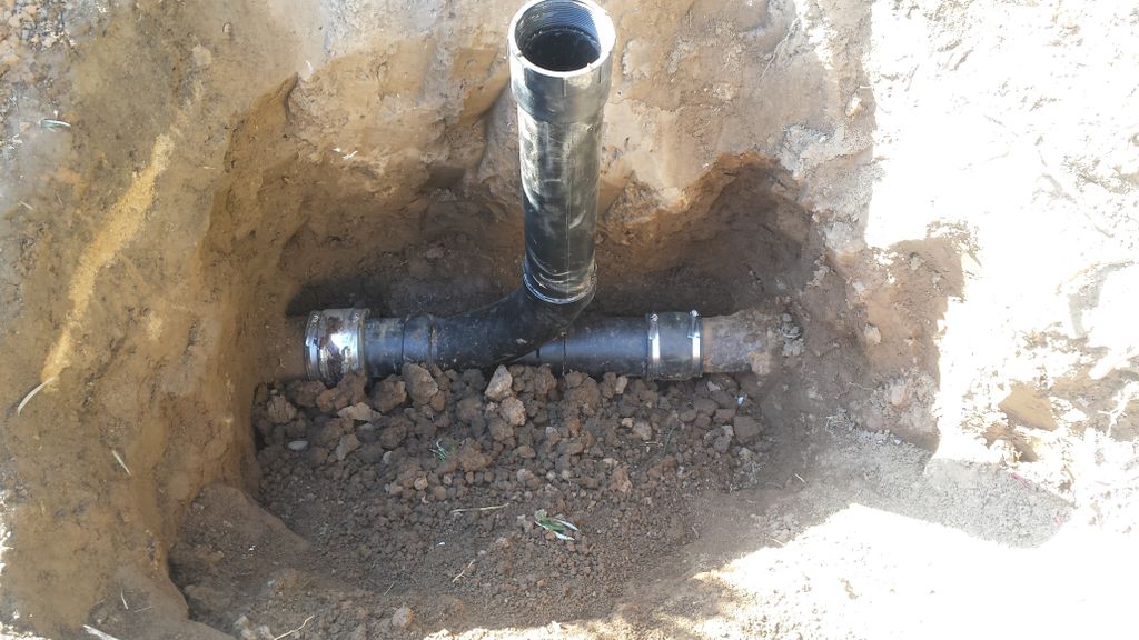 Main Sewer Clean Out Install