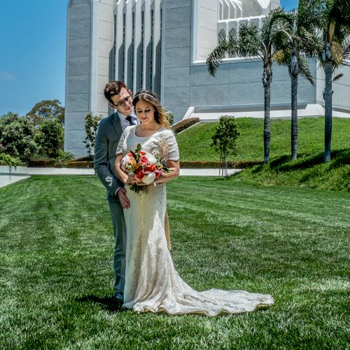 Young newlyweds in San Diego California.  San Dieg