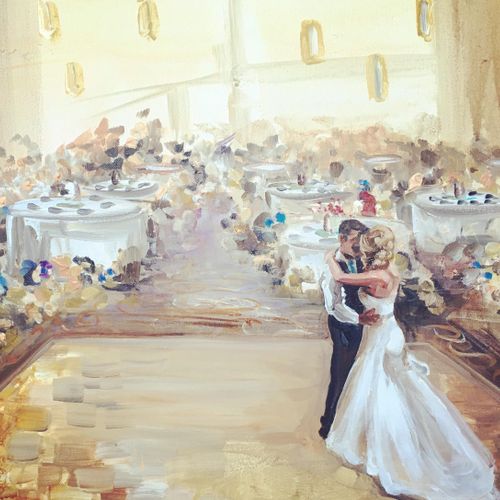 Live Wedding Painting 
24x20 | $600 | Hired Live