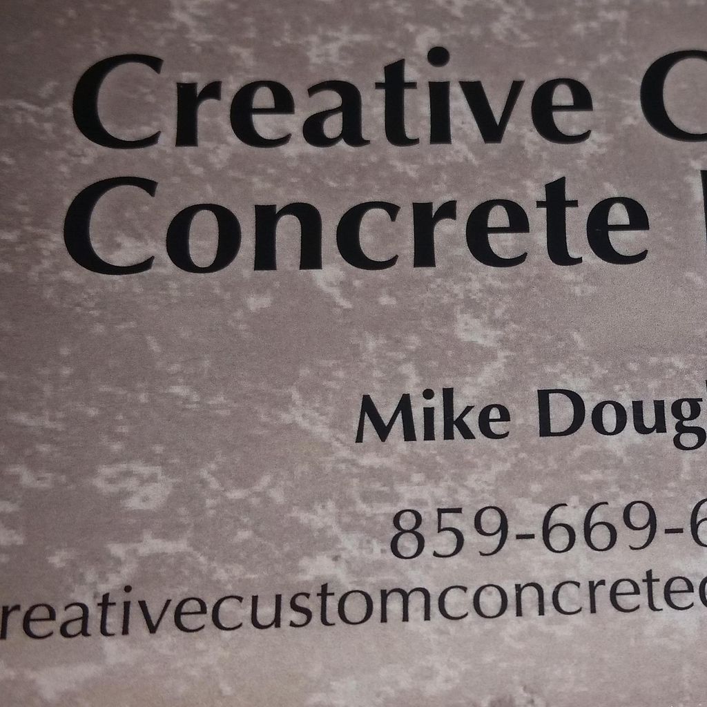 Creative custom concrete design