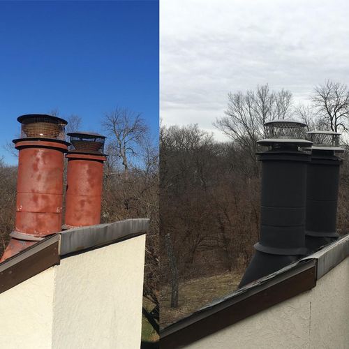 Factory Built Chimney Repair by Full Service Chimn