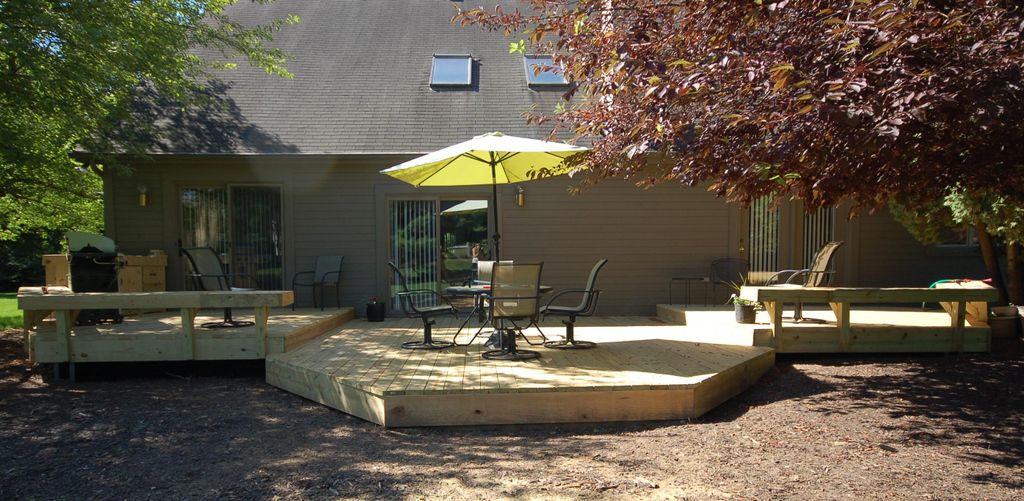 ACI Construction installed pressure treated tiered