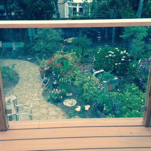 Garden balcony hand rail