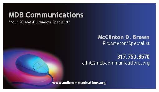 MDB Communications Business Card