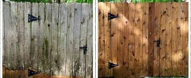 Before and After of a fence
