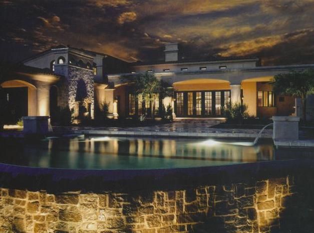 Outdoor lighting, Napa, CA.