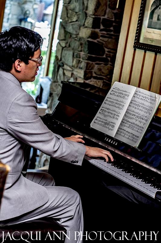 Playing at a wedding
