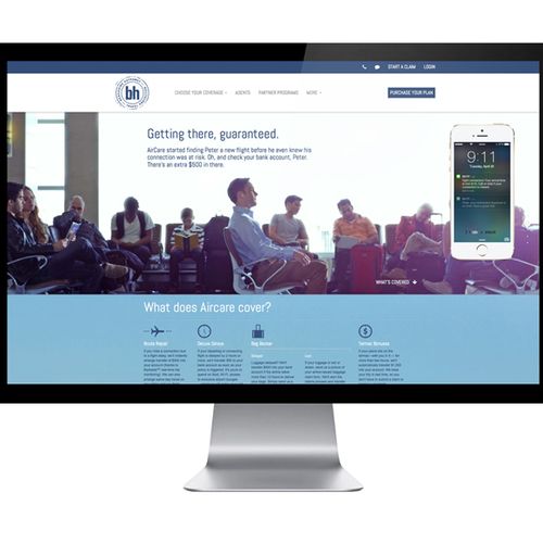 Berkshire Hathaway Travel Protection website desig