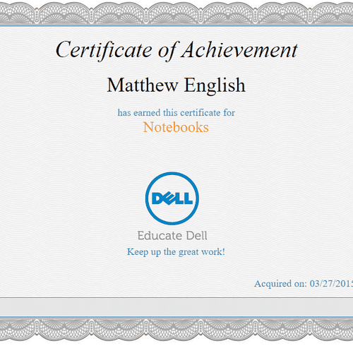Dell - Certification