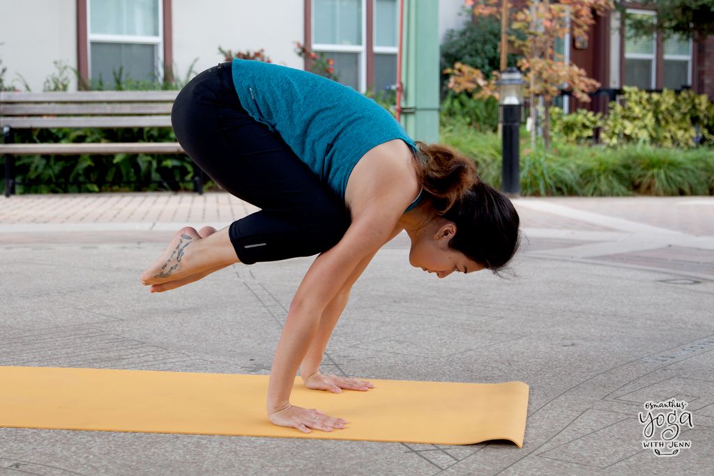 Crow pose! Might not look like it, but it's a majo