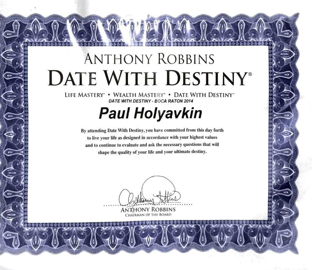 Tony Robbins Diploma