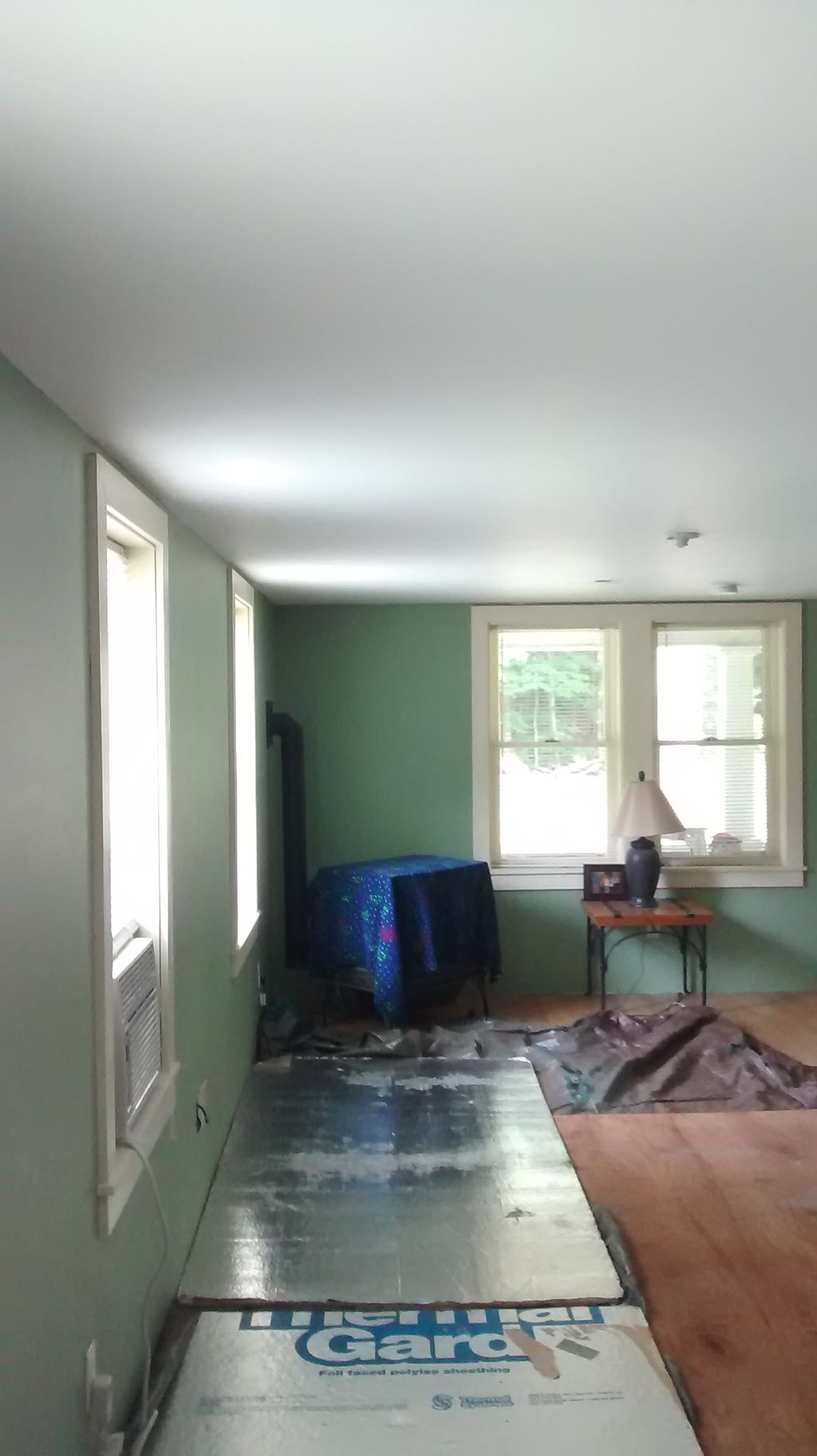 stairs had been removed and opening closed to 4 be