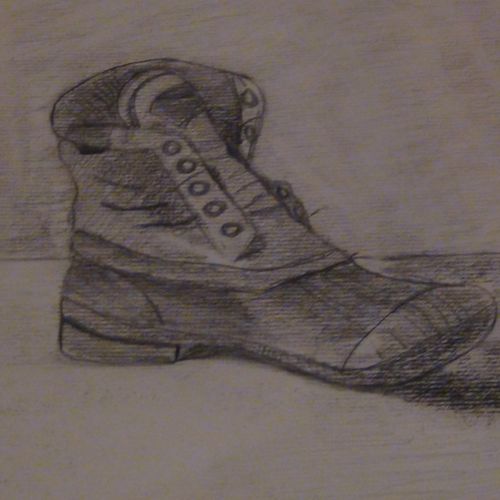 Still life boot from class.

Shading.

Graphite Pe
