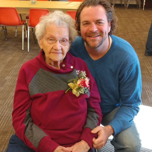 Celebrating 100 years young with my grandmother!!