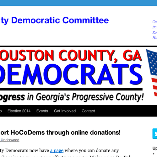 Houston County Democratic Party website (2013-2014