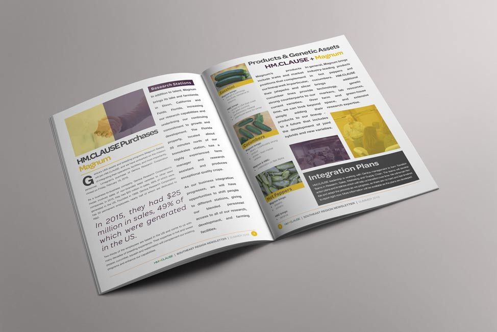 Quarterly newsletter for international seed conglo