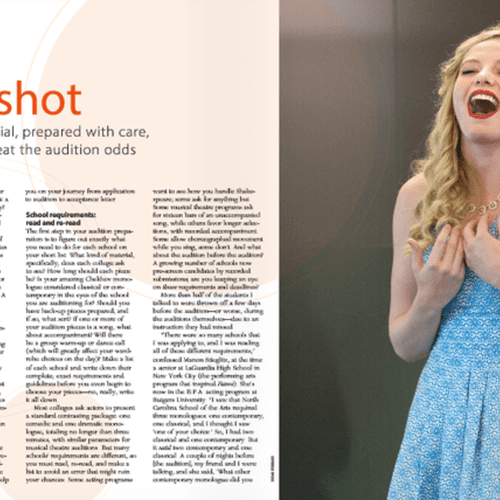 A four page article I published on auditioning in 