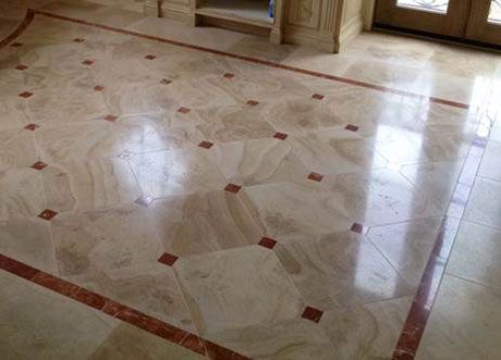 Bathroom floor restoration and polish