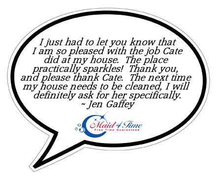 House cleaning, rochester testimonial