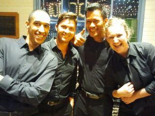 Crew at the Santa Monica Pier