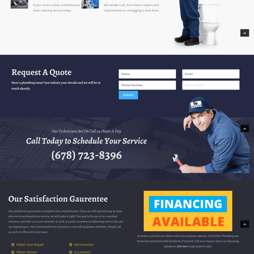A Local Plumber's Fresh New Website & Content