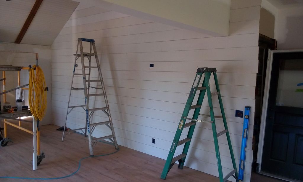 installed shiplap