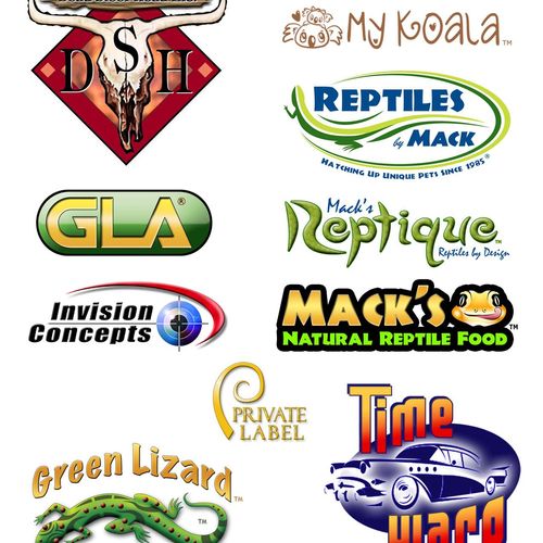 A sampling of various logos I have designed over t