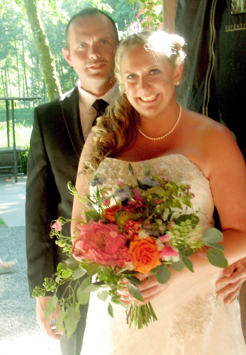 Sara's Wildflower wedding bouquet